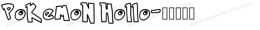 Pokemon Hollo字体转换